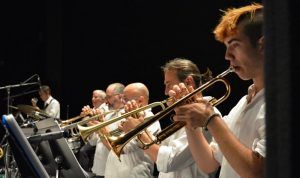 la corda de trompetes de la big band